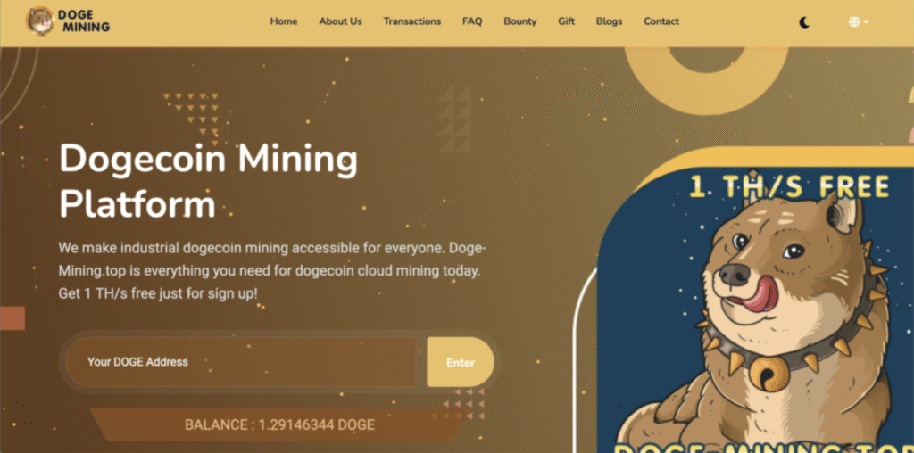 Doge mining.top